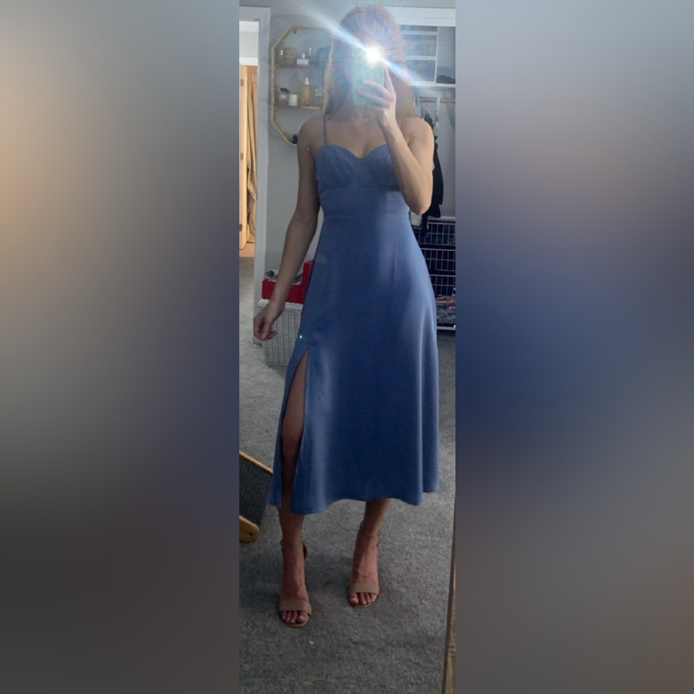 Chic Blue Maxi Dress for Women